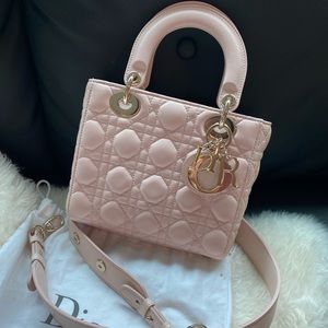 Lady Dior pink cream color
